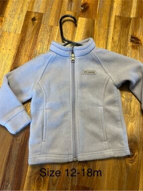 Columbia Pastel Blue Baby Fleece Jacket